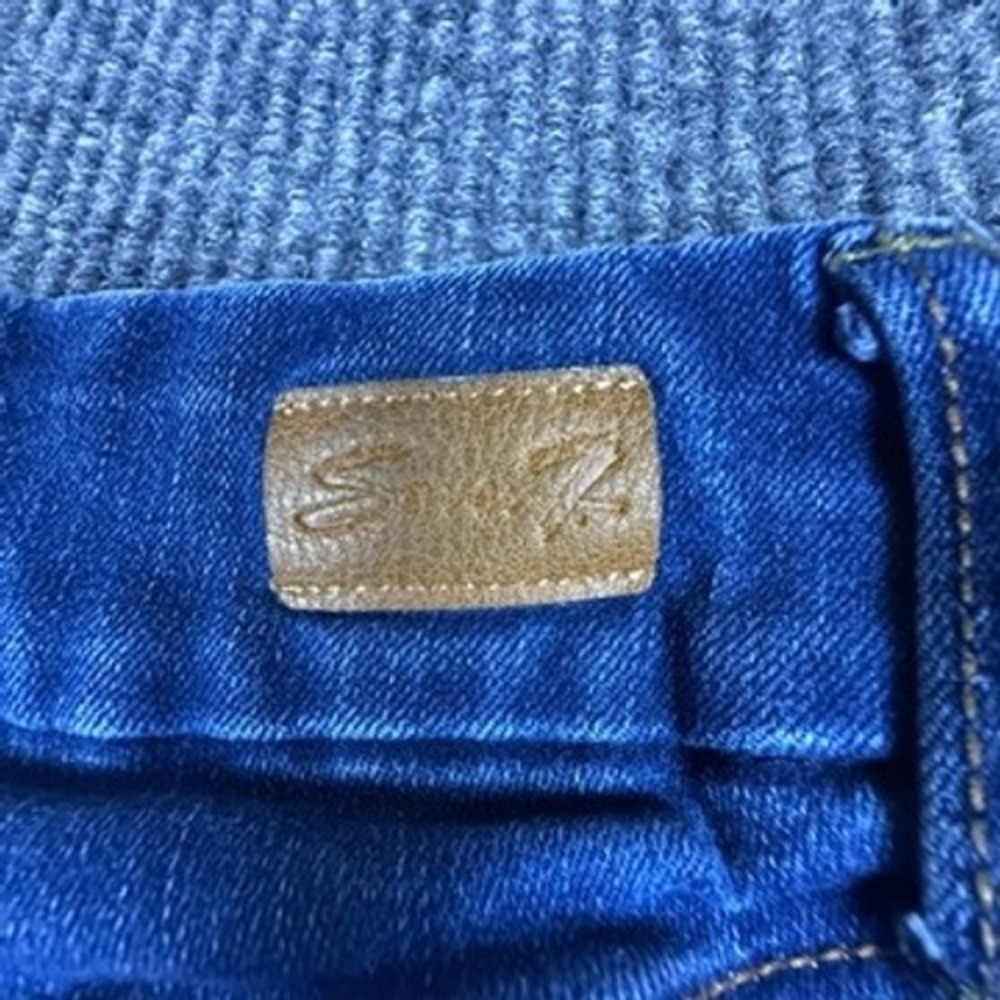 Seven7 Women's High-Rise Tummyless Slim Bootcut Jeans Denim Size 12 London Wash - Picture 13 of 14